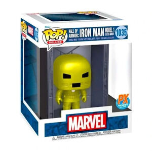 Marvel - Iron Man Hall of Armor Model 1 Golden Armor -  Large Bobble Head Funko